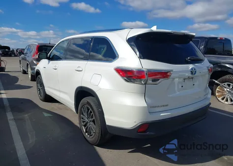 2015 Toyota Highlander Hybrid Limited Platinum V6 z USA, uszkodzony, nr VIN 5TDDCRFH9FS010641
